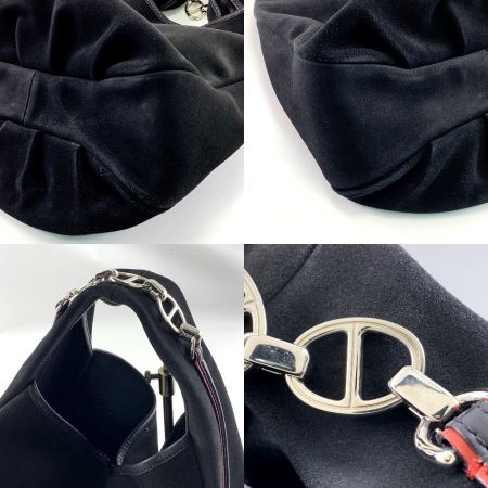  LOEWE ロエベ ヘリテージ　スエード　ハンドバッグ 320.61.B27 ブラック