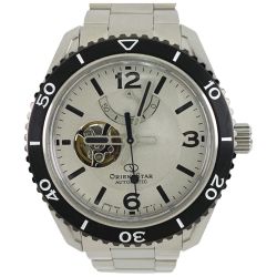 ▽▽ ORIENT オリエント ORIENT STAR オリエントスター スポーツ セミスケルトン シルバー文字盤 RK-AT0107S Bランク
