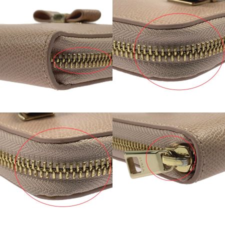  FURLA フルラ 二つ折り財布　アジア スモールジップアラウンド ウォレット ピンク