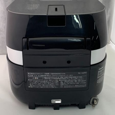  TOSHIBA 東芝 真空圧力IHジャー炊飯器　2015年製 RC-10ZPH グランブラック