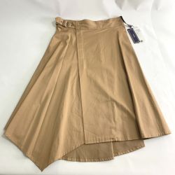 ▽▽ FENNEL フェンネル アシンメトリー 巻きスカート 9号 57-6700-6606 ベージュ 未使用品 Aランク