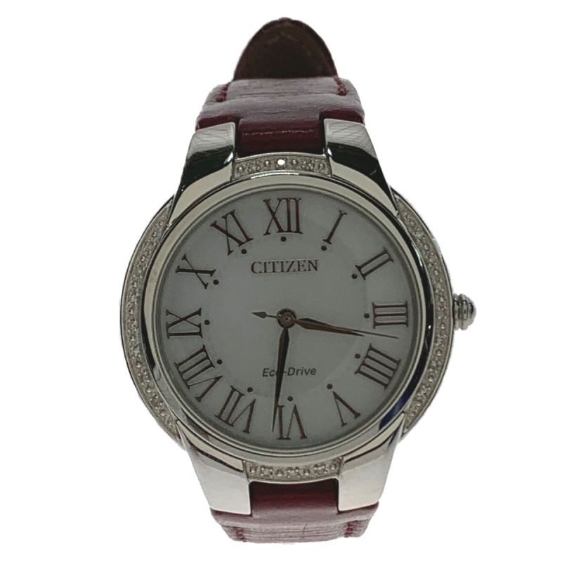 中古】 CITIZEN シチズン エコドライブ ベゼルダイヤ E031-S110041