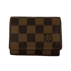 ▽▽ LOUIS VUITTON ルイヴィトン アンヴェロップ・カルト・ドゥ・ヴィジット　名刺入れ　カードケース N62920 ブラウン Bランク