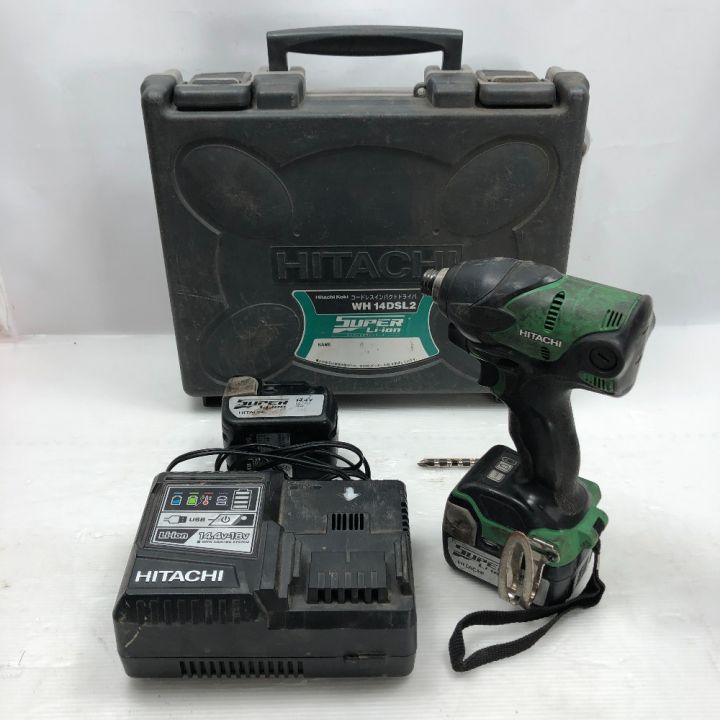 HITACHI 日立 インパクトドライバ キズ・ヨゴレ有 充電器不良 WH14DSL2｜中古｜なんでもリサイクルビッグバン