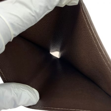  LOUIS VUITTON ルイヴィトン ダミエ ポルトフォイユ・アナイス　三つ折り財布 N63242 ブラウン