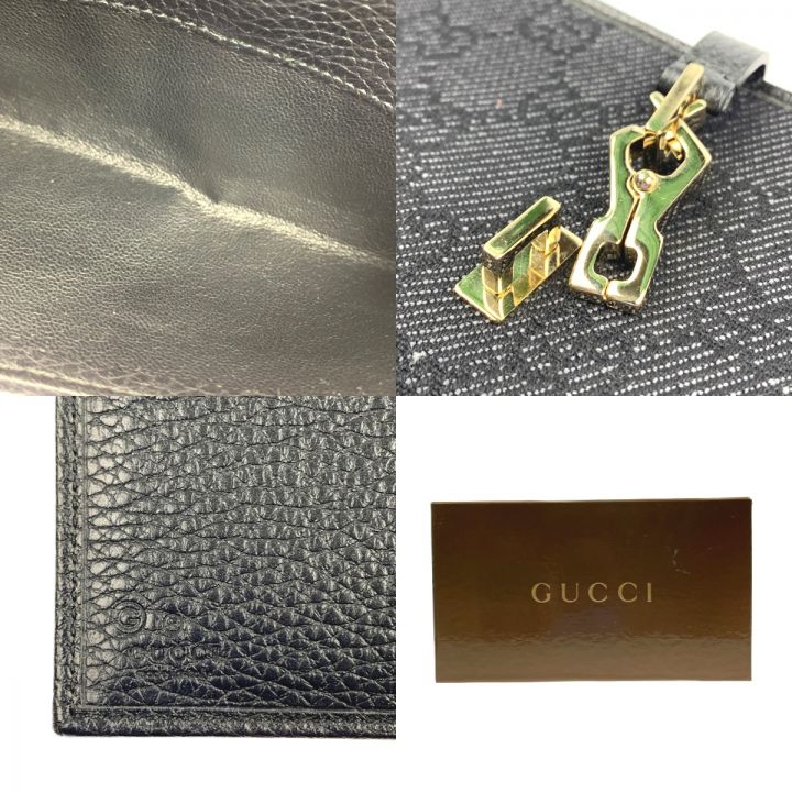 GUCCI グッチ 長財布 クリップ金具 GGキャンバス 150397 ブラック｜中古｜なんでもリサイクルビッグバン