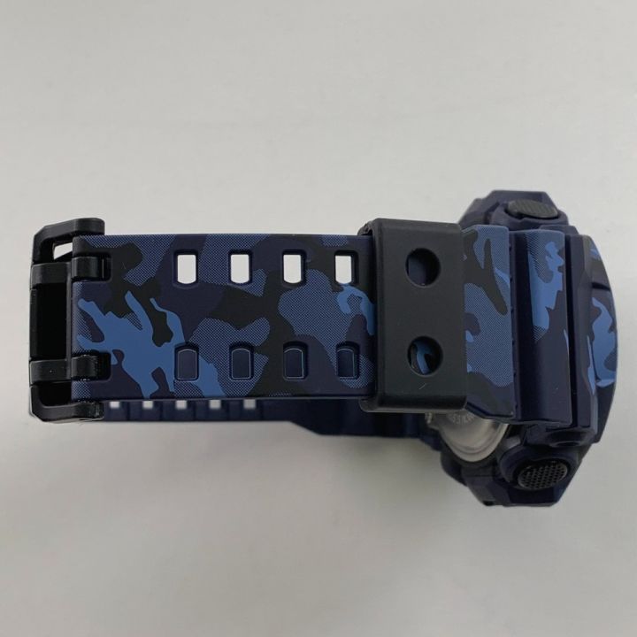 CASIO カシオ G-SHOCK カモフラ柄 ブルー系 GA-700CM - 中古