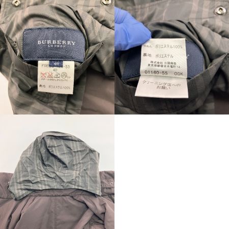  BURBERRY LONDON バーバリーロンドン  リバーシブル 中綿コート ポケッタブル FR028-726-55 40 ブラウン