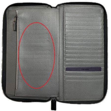  PRADA プラダ トラベルウォレット 長財布　ラウンドファスナー ブラック