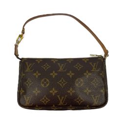 ▽▽ LOUIS VUITTON ルイヴィトン モノグラム ポシェット・アクセソワール　　ハンドバッグ M51980 ブラウン Bランク