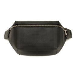 ▽▽ BURBERRY バーバリー ボディバッグ　チェック 8014237 ブラック x グレー Bランク