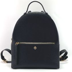 ▽▽ TORY BURCH トリーバーチ リュック　レザー ブラック Aランク