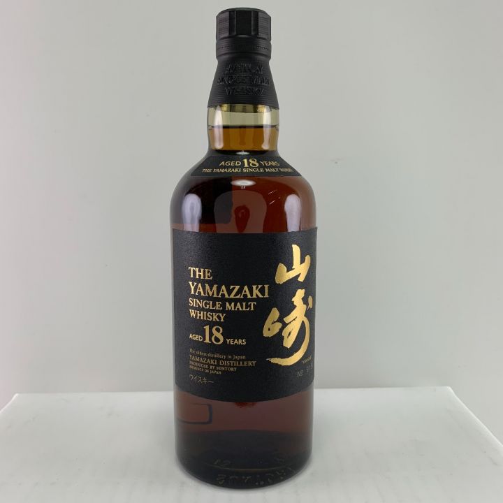 北海道内限定発送】 YAMAZAKI 山崎/サントリー シングルモルトウイスキー 山崎 18年 700ml 箱付属  未開栓｜中古｜なんでもリサイクルビッグバン