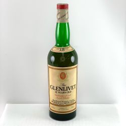 ▽▽ GLENLIVET 12年　アンブレンデッド　レッドキャップ　スコッチウイスキー　750ml　 Bランク 未開栓