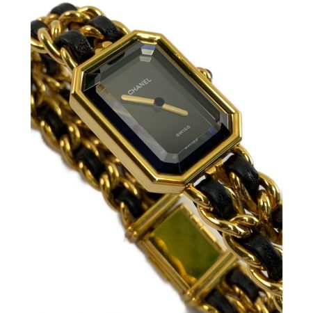  CHANEL シャネル プルミエール XL クォーツ ブラック文字盤