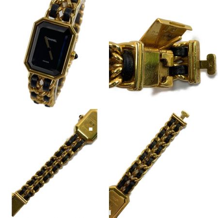  CHANEL シャネル プルミエール XL クォーツ ブラック文字盤