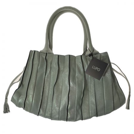  LUPO レザープリーツ　ハンドバッグ