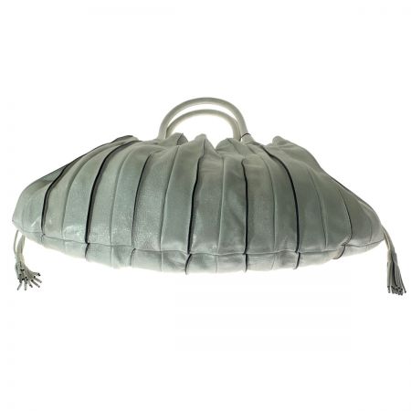  LUPO レザープリーツ　ハンドバッグ