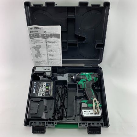  HiKOKI ハイコーキ コードレスインパクトドライバ　14.4V　3.0Ah WH14DKL 2LSCK(L) アグレッシブグリーン