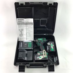 ▽▽ HiKOKI ハイコーキ コードレスインパクトドライバ　18V WH18DDL2 2LXPK（L） アグレッシブグリーン Aランク