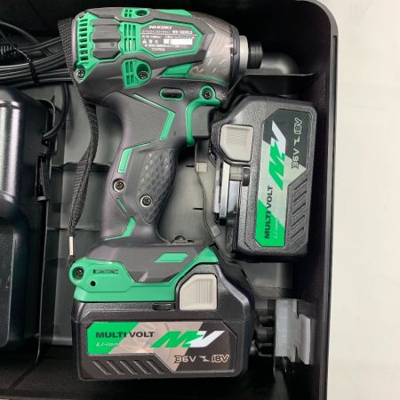  HiKOKI ハイコーキ コードレスインパクトドライバ　18V WH18DDL2 2LXPK（L） アグレッシブグリーン
