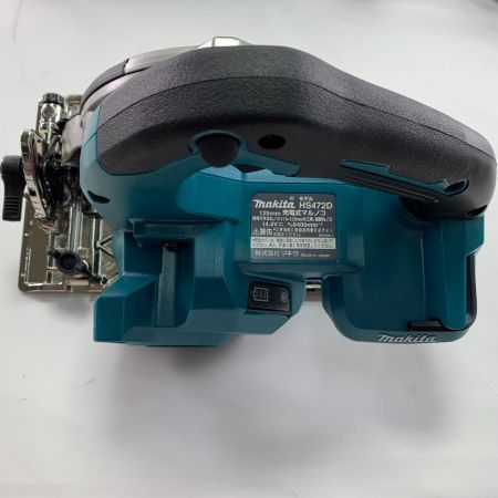  MAKITA マキタ 125ｍｍ充電式丸のこ　2019年製　14.4V　6.0Aｈ　 HS472DRG 青 取説欠品