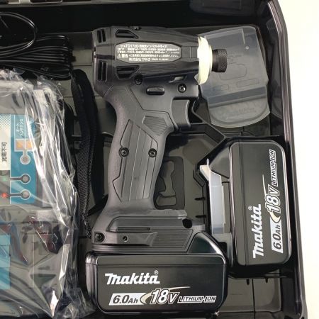  MAKITA マキタ 充電式インパクトドライバ　18V　6.0Ah TD172DRGX ブラック