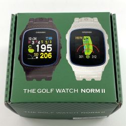 ▽▽ masa グリーンオン「ザ・ゴルフウォッチ ノルムII」 G015A ブラック Aランク
