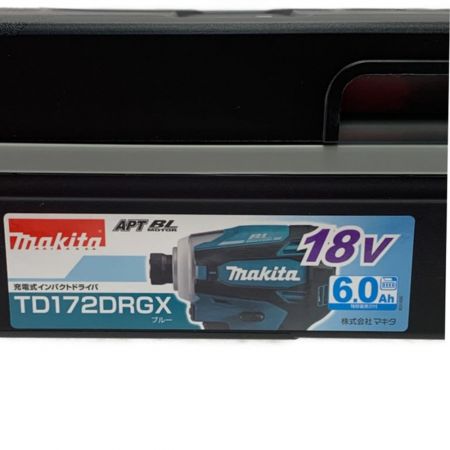  MAKITA マキタ 充電式インパクトドライバ 18V 6.0Ah TD172DRGX ブルー