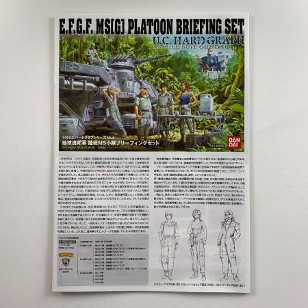  BANDAI バンダイ U.C.ハードグラフ　1/35 地球連邦軍 陸戦MS小隊 ブリーフィングセット 未組立品