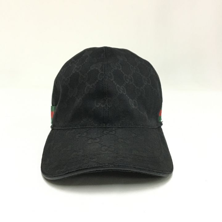 GUCCI グッチ ベースボールキャップ XL 200035 ブラック｜中古｜なんでもリサイクルビッグバン