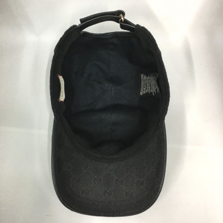 GUCCI グッチ ベースボールキャップ XL 200035 ブラック｜中古 
