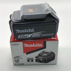 ▽▽ MAKITA マキタ リチウムイオンバッテリー　18V　3.0Ah　 BL1830B Sランク