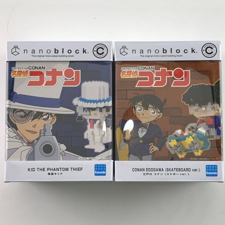  Kawada カワダ ナノブロック　キャラ物6点セット　名探偵コナン・エヴァ・パックマン・ウルトラセブン 未開封