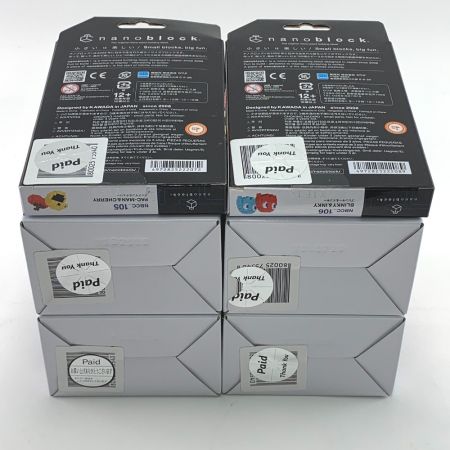  Kawada カワダ ナノブロック　キャラ物6点セット　名探偵コナン・エヴァ・パックマン・ウルトラセブン 未開封