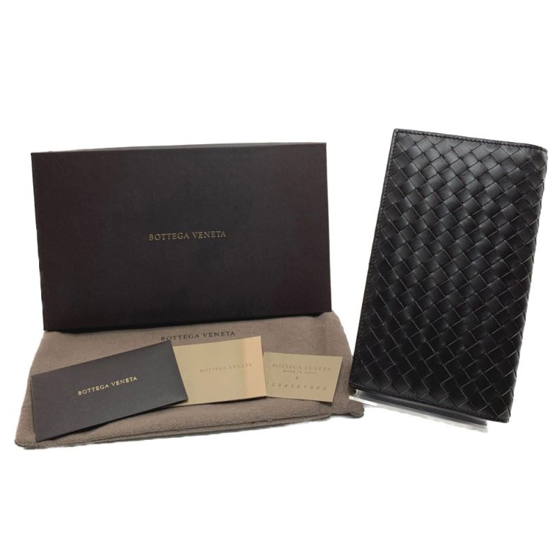 中古】 BOTTEGA VENETA ボッテガヴェネタ 二つ折り長財布 ロング