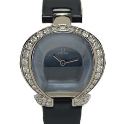 ▽▽ OMEGA オメガ オメガマニア　シェル文字盤　クォーツ 58867251 Aランク