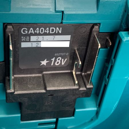  MAKITA マキタ 100mm充電式ディスクグラインダ　18V　6.0Ah　2021年製　 GA404DRGXN