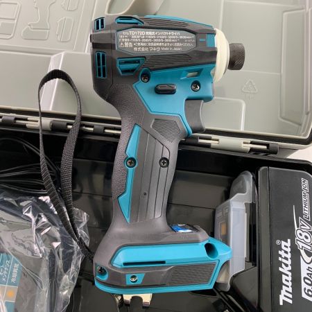  MAKITA マキタ 充電式インパクトドライバ　18V　6.0Ah  TD172DRGX ブルー