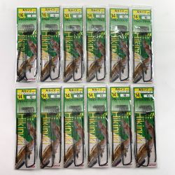 ▽▽ ステキ針 丸セイゴ ブラック×ブラック 14号10袋・16号2袋 ほぼ未開封 Sランク