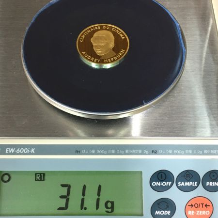  金貨 K24　オードリーヘップバーン　500フラン　1994年