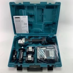 ▽▽ MAKITA マキタ 100mm充電式ディスクグラインダ　18V　6.0Ah　2021年製　青 GA408DRGX Aランク