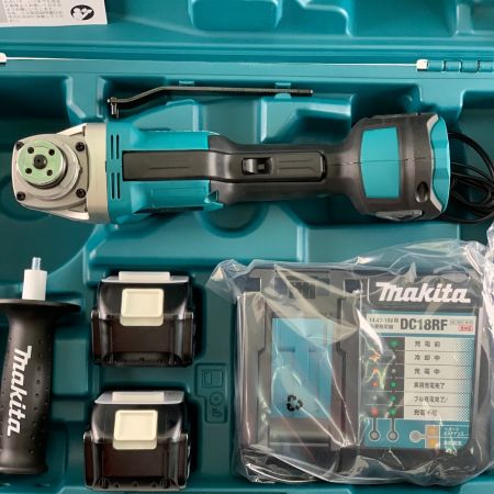  MAKITA マキタ 100mm充電式ディスクグラインダ　18V　6.0Ah　2021年製　青 GA408DRGX