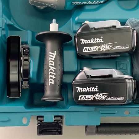  MAKITA マキタ 100mm充電式ディスクグラインダ　18V　6.0Ah　2021年製　青 GA408DRGX