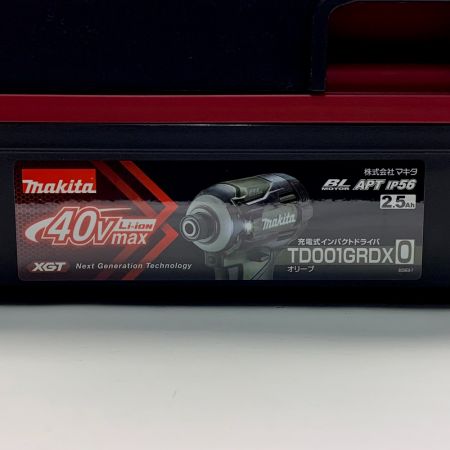  MAKITA マキタ 充電式インパクトドライバ　40Vmax　2.5Ah　オリーブ TD001GRDXO 開封未使用品