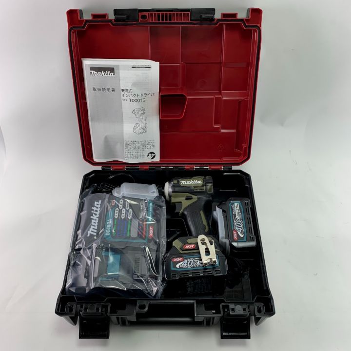 MAKITA マキタ 充電式インパクトドライバ 40Vmax 2.5Ah オリーブ TD001GRDXO 開封未使用 品｜中古｜なんでもリサイクルビッグバン