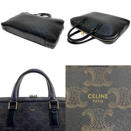  CELINE セリーヌ ビジネスバッグ　ブリーフケース 190422BOJ.38NO ブラウン×ブラック