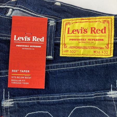 LEVI'S リーバイス Levis RED ネイビー RED　ジーンズ　502　TAPER　テーパー　W36/91cm