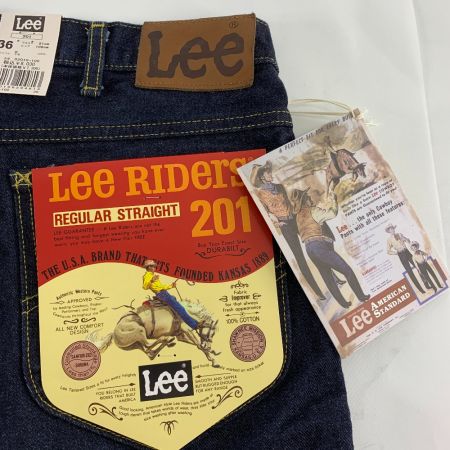  LEE リ 201　ライダース　レギュラーストレート　ジーンズ　タグ付き　サイズ36 02010-100 ネイビー