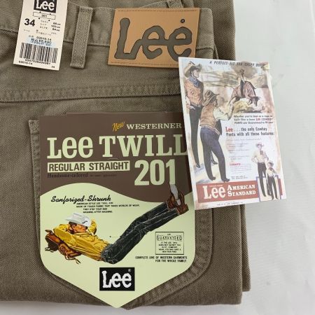  LEE リ ツイル レギュラー ストレート 201　ジーンズ　タグ付き　サイズ34　 02010-14 ベージュ
